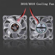 3D 프린터 부품 Bigtreetech3010 4010 냉각 팬 LED 5V 12V 조용한 발광 유압 베어링 쿨러 방열판, 5V 2PCS, 3010
