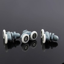 대문바퀴더블 트윈 샤워 도어 롤러 휠 러너 풀리 직경 19mm 23mm 8 개, 02 23mm_01 6mm