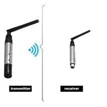 DMX512 DFI DJ 무선 수신기 송신기 24G LED 무대 조명 파 이동 헤드 빔 4, 1 T AND 1 R+US plug