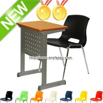 HS맥스브레인터공1 학원용책걸상세트 학생용책상 학교 학습용 교육 의자 공부방 수강용 1인용, 그린