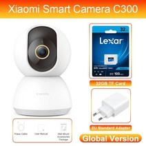 씨씨티비 소형 매장 cctv 야외 무선카메라 글로벌 버전 xiaomi mi mijia 360 ° ptz ip 보안 카메라 se 1080p2k c300 hd wifi 적외선 야간, c300 eu 32g pro 추가