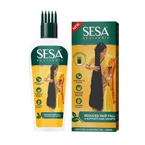 sesa sesa Ayurvedic Hair Oil 5000 Year Old Kshir Pak Vidhi Bhringraj & 17 Rare Herbs with 5 Nourishing Oils All Hair Types NO Mineral Oil 200 ml (Pac