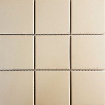 자기질 모자이크타일 98x98 M250C 무광베이지
