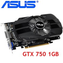 ASUS-그래픽 카드 오리지널 GTX 750 1GB 128Bit GDDR5 비디오 nVIDIA Geforce GTX750 Dvi 용 650 보다 강력한 VGA 사용