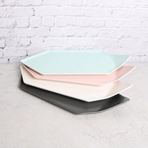 위즈라인 육각 접시, 핑크