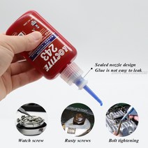 견고한 Threadlocker 50/250ml 록타이트 222 241 242 243 262 263 271 272 277 290 나사 혐기성 접착제 느, [08] 262 50ml