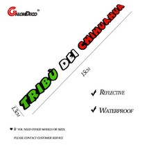 S361 trib DEI CHIHUAHUA Rossi VR 비닐 스티커 방수 오토바이 모토 GP 레이싱 접착식 데칼 헬멧 앞 유리, 01 15x1.3cm