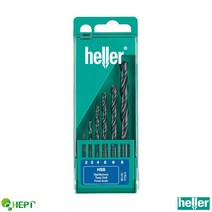 HELLER 헬러 HSS 강철드릴비트세트 철기리 6PCS 특수비트비합금강