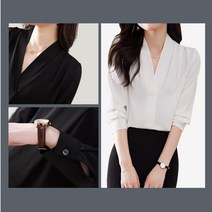 여름긴팔블라우스 흰색블라우스 아나운서 정장 캐주얼
