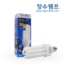 우리조명 장수 컬러원 EL 삼파장램프 30W E26 30EX-D/, 주광색 흰색빛, 장수삼파장30W