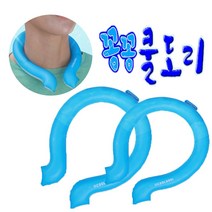 위글하우스 꽁꽁쿨도리 넥워머 넥쿨러 쿨 목도리 스카프, 1세트(점보1개+일반1개+보관지퍼백2)