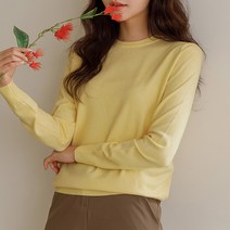 [J-BASIC] 헨드 비스코스 니트(라운드&브이넥 2type)