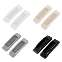 부착식 붙이는 손잡이 폴딩도어 샷시 샤시 창문 창호 손잡이 미닫이 방충망 손잡이 2개 qr+3490eA, 쿠팡op 베이지