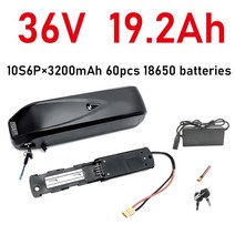 2인승전기자전거 전기 자전거 Hailong 배터리 스쿠터 36V 48V 52V USB 18650 BBS02 11Ah 500W, 08 36V 19.2Ah 10S6P, 한개옵션1