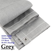 차광막 그늘망 그레이 베이지 하이 퀄리티 Thicken 안티 uv HDPE Sunshade Net 발코니 안전 울타리 그물 Gazebos 테라스 차고 캐노피 Sun Shade Ne, [33] 1.5m x 6m, [02] Grey Color