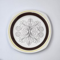 (엔틱빈티지) 스웨덴 게플레(GEFLE) EK 샐러드 플레이트 접시