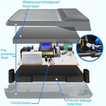 전기자전거 충전기전기 자전거 스쿠터 바이크 오토바이의 액체 납산 배터리 48V 60V 72V 방수 4A 12Ah, 07 60V40Ah-55Ah battery, 02 AU 220V