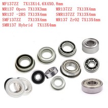 1PCS ID 7MM 낚시 릴 플랜지 ZrO2 Si3N4 고무 씰 볼 베어링 MF137 ZZ MR137ZZ 71314.640.8 7133 7134MM 세, 04 MR137 2RS 7X13X4