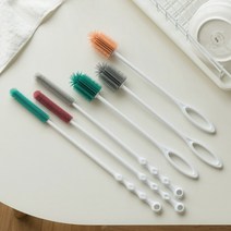 레몬베베 텀블러 세척솔 실리콘 청소솔 슬림형 1개+와이드형 1개, 색상랜덤