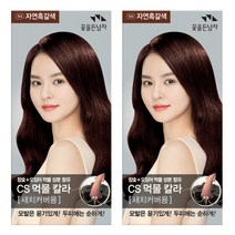 CS먹물칼라 N4 x 2개 자연흑갈색 새치 커버용 먹물