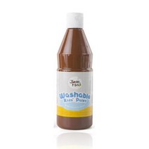 유아용 핑거 페인팅 워셔블 페인트(갈색) 교육 유치원 놀이 물감