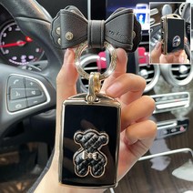 키케이스 자동차 키 케이스 커버 셸 고리 볼보 XC40 S90 XC60 XC90 V90 V60 S60 T5 T6 T8 폴스타 체인 액세서리, [01] A Triple bond Black, 01 A Triple bond Black