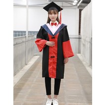 졸업 사진 학사모 가운 석사 학사 학위 교장 박사 복 레드 어린이, 그레이, M 160cm-170cm