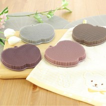 (국산) 파스텔 실리콘 애플수세미 -4color 핑크