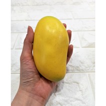 (소품스타일)통통 애플 망고 모형 과일 모형 인조과일, 노랑 망고