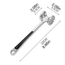 연육기 고기 돈가스 망치 대형 연화제 도구 수동 해머 파운드 치킨 스테이크 비 슬립 요리 용 핸들, c 합금