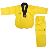 [무스포] 노랑도복_아동(폴리80% 면 20%), 없음