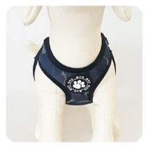 오너클랜 강아지몸통줄 또사구밀리터리 하네스 블랙 애견리드줄, 단일