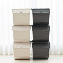 (라이크홈)리빙박스 플라스틱 다용도 옷 수납 정리 함 장난감 아기옷 펠리컨 네오 반함오픈 팬트리, 더홈 3단 리빙박스_아이보리