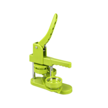 수동 뱃지 프레스 만드는 기계 배지 빼찌 브로치, 하늘색 75mm 가로 밀기식 철제 바닥재 세트