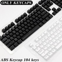 한손 개발자 키보드 기계식 16키 24키 104 키 캡 OEM RGB 백라이트 어 독일어 태국 포르투갈어 114597, Black, Spanish Keycaps