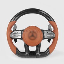 벤츠핸들 스티어링 벤츠 메르세데스 AMG 모든 시리즈용 LED 탄소 섬유 휠 C63 G63 W212 W205 W204 W213 W216 W217 W218 W222 W253 W257