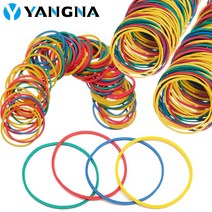 밴딩기 자동 수동 밴딩기계 밴딩머신 코드스트랩 Yangne 300/100/50pcs 혼합 컬러 고무 밴드 탄성 루프 코일 문신 기계 총 튜브 바늘 액세서리, [03] 300pcs