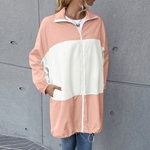 플리스 점퍼 아노락 빅사이즈 윈드 바람막이 컬러 매칭 윈드브레이커 방수 롱 브레이커 코트 후드 경량 레인 용 드레시 자켓