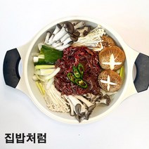 [집밥처럼 한우불고기] 국내산 부드러운 소고기 수제 비법양념육수 푸짐하고 간편하게 먹을 수 있는 서울식 불고기전골 밀키트, 1개, 600g