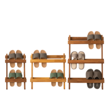 타올라 원목 실내화거치대 슬리퍼거치대, 다크 브라운, 1개, 스몰(두 켤레)