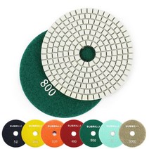 연마패드 자동차 4quot 화강암 대리석 용 다이아몬드 연마 패드 유연한 1 조각 100mm 콘크리트 휠, 오십