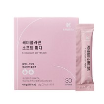 케이뉴트라 케이콜라겐 복숭아맛 소프트피치 1박스(30포) 콜라겐 젤리, 450g, 1박스