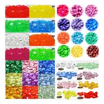 색돌 소일 개구리알 아크릴 구슬 조각돌 어항재료, 색돌(연보라)1kg