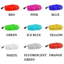 자동차 led 스트립 EL wre 앰비언트 라이트 CarInterior 인테리어 조명 방수 램프 유연한, Fluorescent green, CHINA_3M | only wire