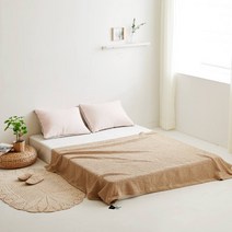 데일리 모달 와플이불 스프레드 사계절 홑이불 (베이비 싱글 퀸), 아이보리