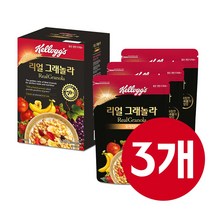 켈로그 리얼 그래놀라 그레놀라 400g 3개입, 3개
