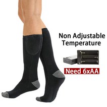 남성 여성용 겨울 발을 따뜻하게 하는 전기 온열 양말 스키 사이클링 야외, [02] Constant Temp B
