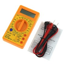 절연 저항 측정기LCD 디지털 멀티 미터 DT-830B 전기 전압계 전류계 옴 시험기 AC/DC 750/1000V 앰프 볼트, 02 Yellow