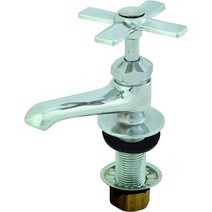EZ-FLO 1/2인치 IPS 단일 세면기 수전 크롬 분당 5갤런(GPM) 10796LF, 5 gallons per minute