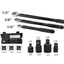 자전거 토크렌치 라쳇 소켓렌치 육각 12 38 14 토크 렌치 2-210n.m 토크 키, 1-4 5-25n.m
